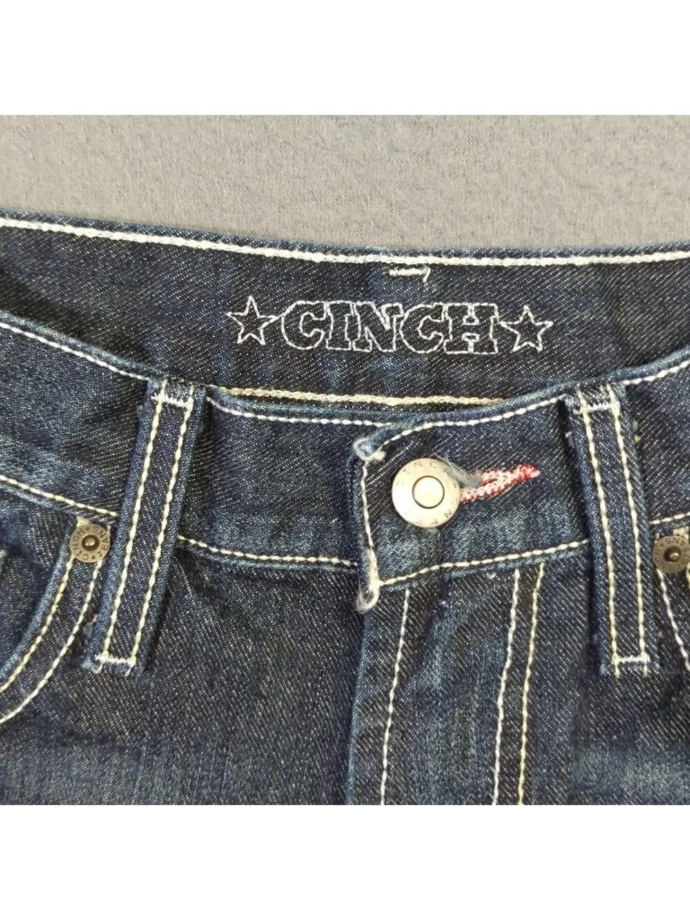 Cinch Jeans Men's 28x40 Blue Western Denim White Label Straight Cowboy Rodeo